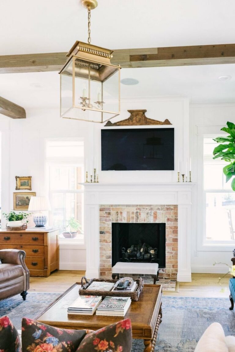 TV Over Fireplace Inspiration – Well Styled Mantels