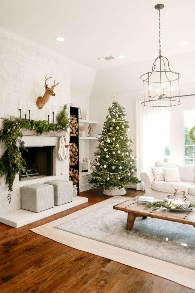Winter Wonderland Christmas Decorations Home Tour 2021 - The