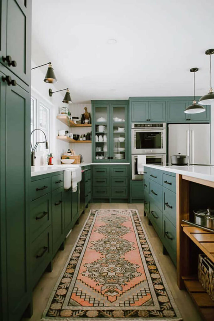 Green Painted Kitchen Cabinets We Love Right Now