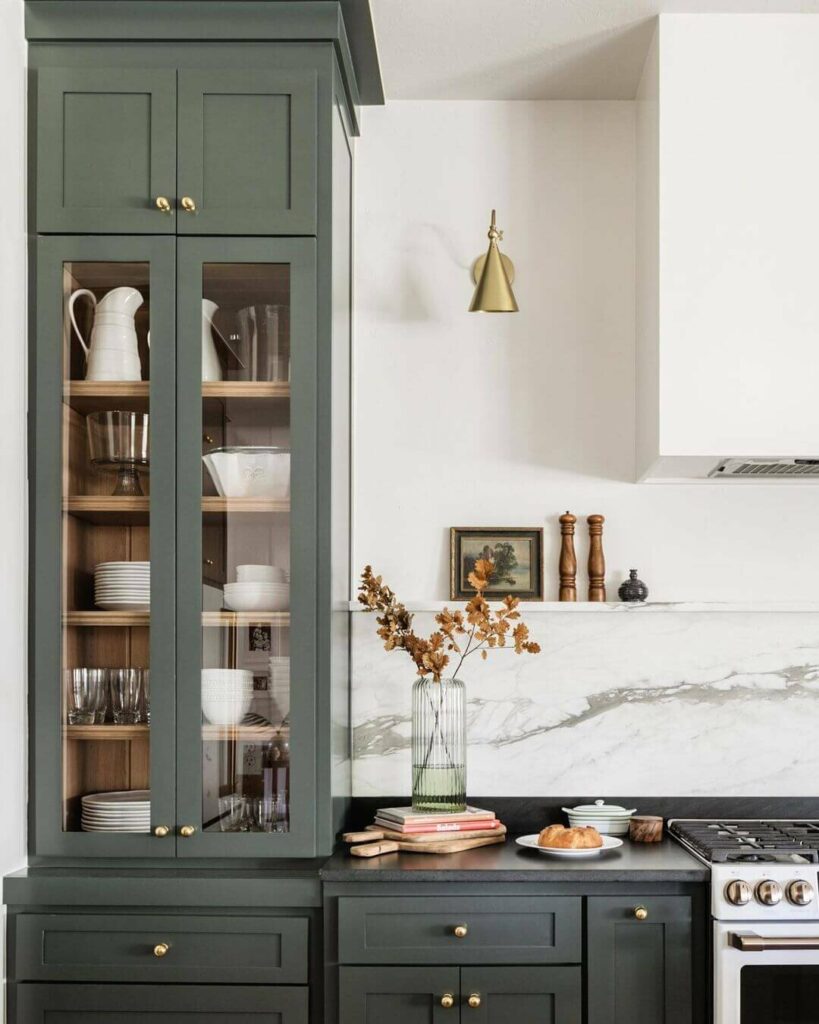 Paint Kitchen Cabinets with Jolie Paint - Easy DIY - Sage Green Cabinets -  Farmhouse Living